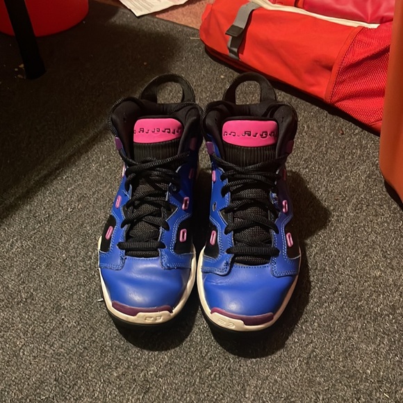 Jordan 6-17-23 Basketball Shoes - Hyper Royal/Black/Hyper Violet size 7y - Picture 2 of 4